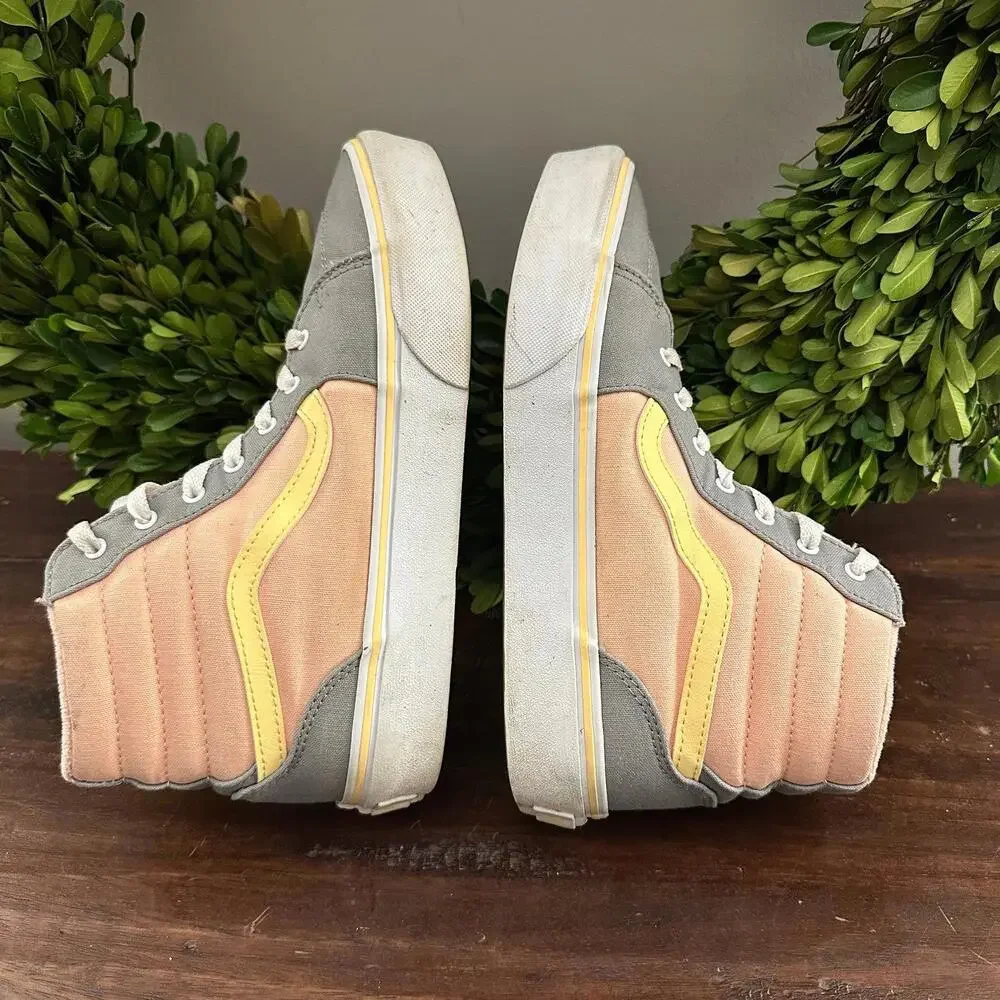 Vans Filmore Hi Platform Color Block Tropical Peach Sneakers‎ 6